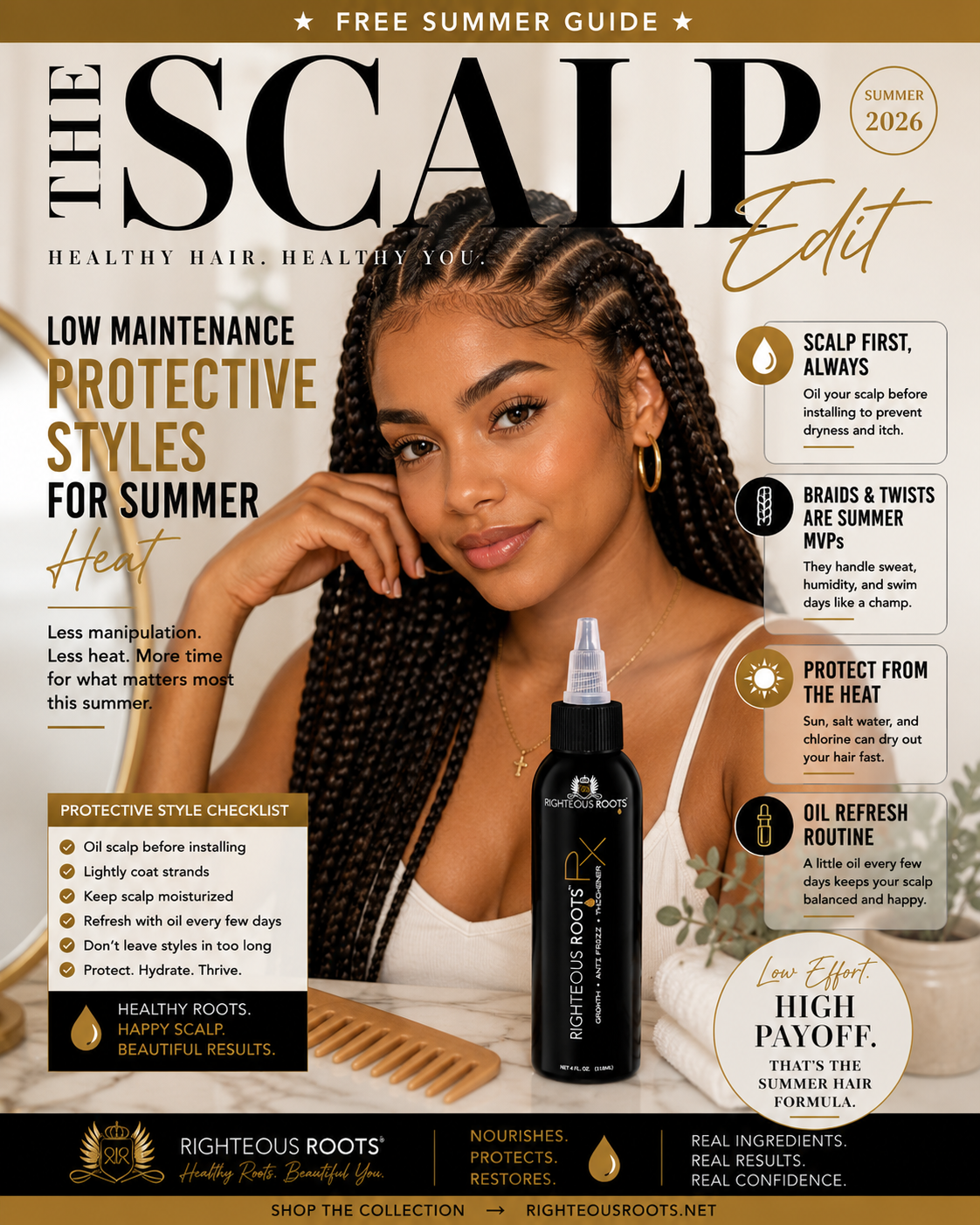 Low Maintenance Protective Styles for Summer Heat