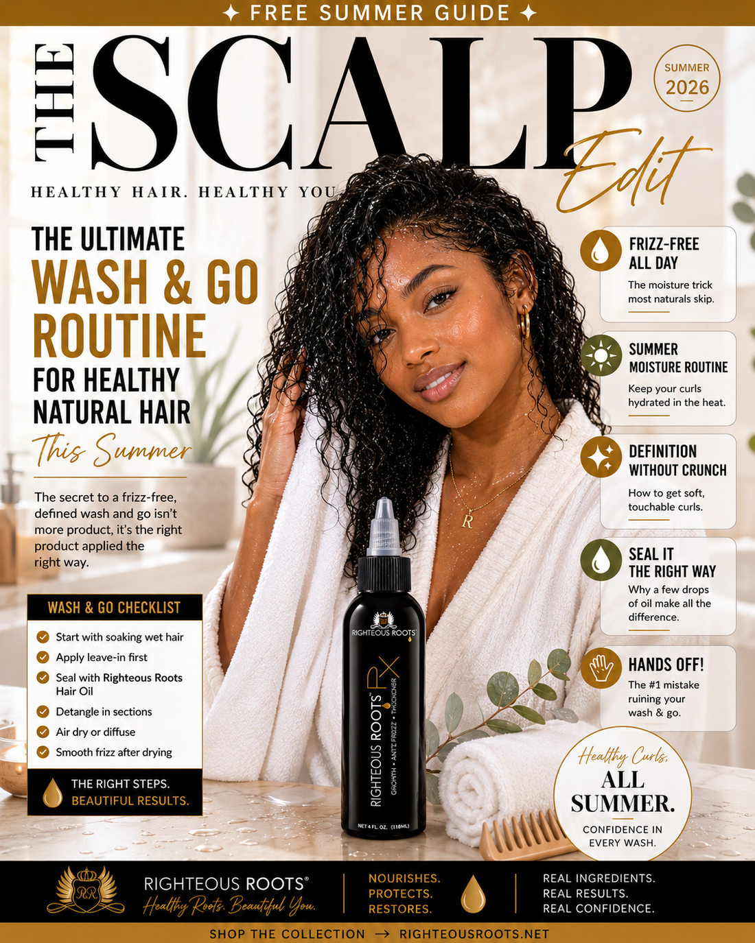 Wash and Go Routine for Healthy Natural Hair This Summer