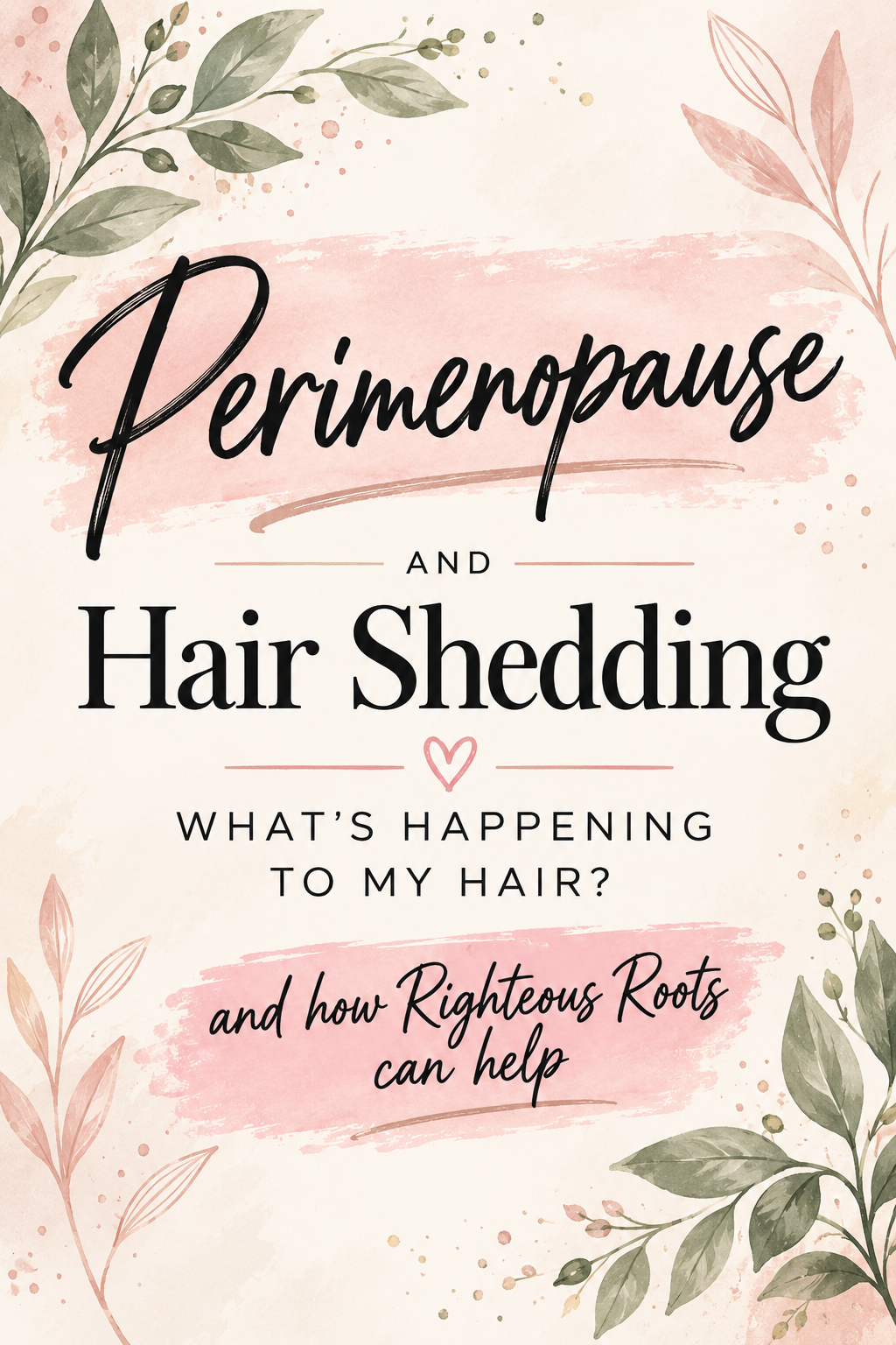 Perimenopause and Hair Shedding: What’s Happening to My Hair?