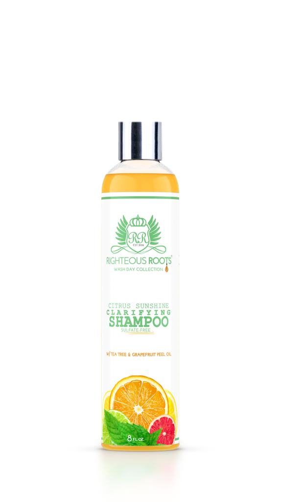 product buildup removal, clarifying shampoo, hair thickener, hair regrowth, Jamaican black castor oil, grapefruit peel oil, baobab, shea butter, tea tree oil, curly hair, natural hair, wavy hair, 